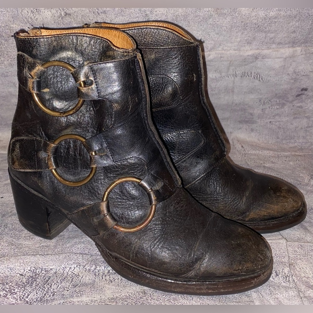 Old Gringo Black Leather Combat Boots